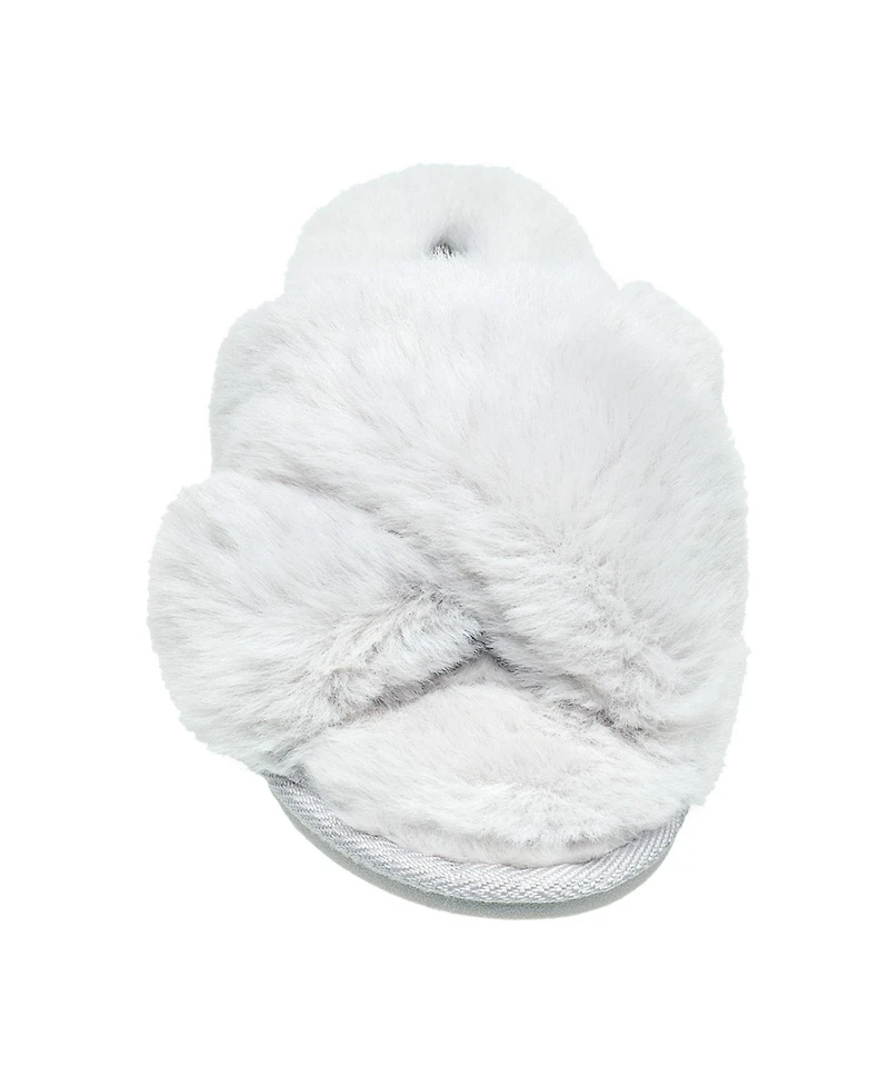 Nine West Women's X-Band Faux Fur Slippers
