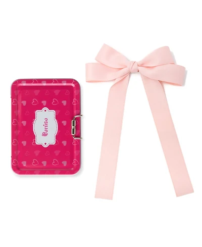 Puttisu Classic Long Ribbon Bow Clip