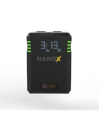 Core Swx Nanox Micro 150 150Wh 14.8V Gold Mount Smart Battery, 2-Pack, Bundle with Gpm-X2A Super Compact 3-Stud Gold-Mount Fast Charger