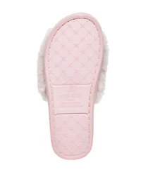 Nine West Women's Faux Fur Slippers Blush