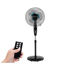 Costway 16'' Adjustable Oscillating Pedestal Fan Dual Blades w/Remote Control