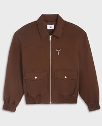 Mode of One Men's Flight Utilitarian Cotton-Blend Relaxed-Fit Bomber Jacket, Macy's Exclusive