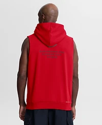 Nike Men's Red Kansas City Chiefs Sideline Standard Issue Dri-fit Sleeveless Hoodie
