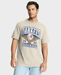 Fanatics Men's Tan New York Yankees Stadium Slub T-Shirt