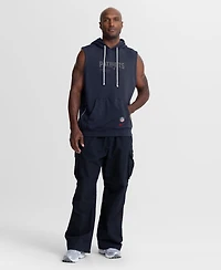 Nike Men's Navy New England Patriots Sideline Standard Issue Dri-fit Sleeveless Hoodie
