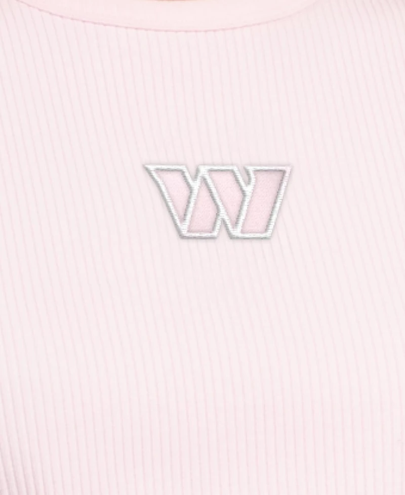 Starter Women's Pastel Pink Washington Commanders Travel Pastels Cropped Tank Top