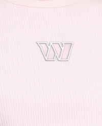 Starter Women's Pastel Pink Washington Commanders Travel Pastels Cropped Tank Top