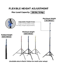 Flashpoint 13' Pro Air Cushioned Heavy Duty Light Stand for Photography, Lightwight, Portable and Durable Photography Light Stand