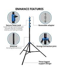 Flashpoint Pro Air-Cushioned Heavy-Duty Light Stand