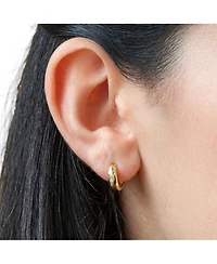 The Lovery Mini Classic Huggie Hoop Earrings 14K Gold Plated Sterling Silver