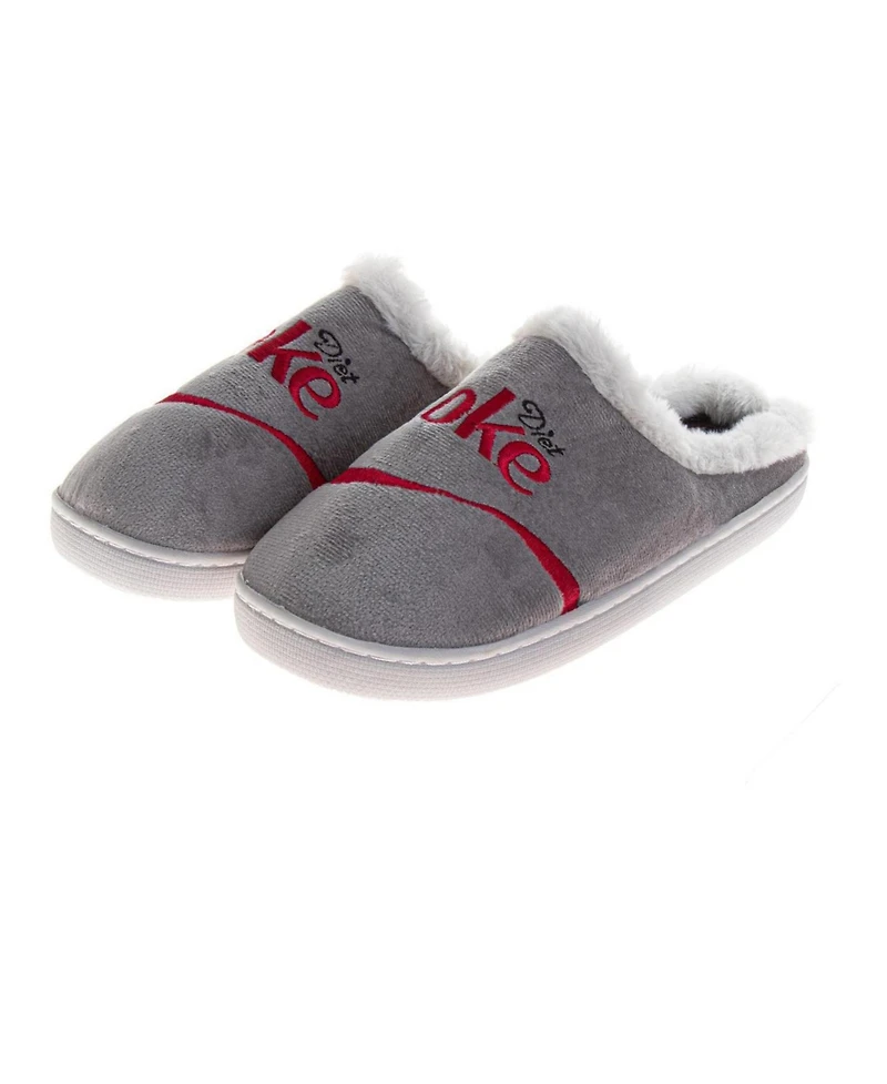 Coca-Cola Men's Coke Logo Casual Slippers Cozy SoftLined Warm Indoor Comfort Shoes