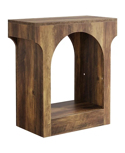 Slickblue 2-Tier Narrow Side Table with Convenient Storage Space