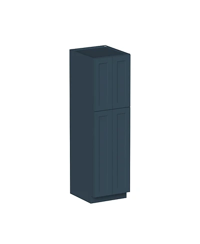 Boyel Living 84 Inch Hight Pantry Cabinet 4 Doors 4 Shelves, Ready to Assemble Kitchen Cabinet with Solid Wood Frame, Soft-Close Slides and Hinges