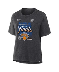Fanatics Women's Charcoal New York Knicks 2026 Eastern Conference Champions Locker Room T-Shirt