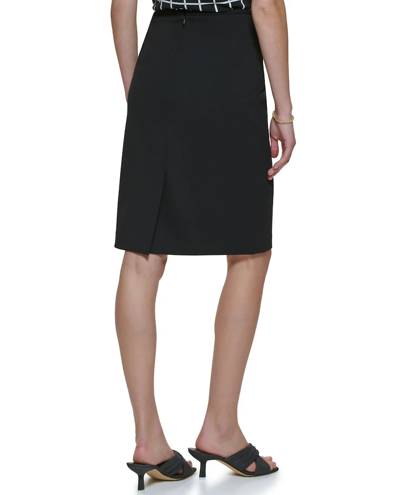 Calvin Klein Women's Scuba Crepe Pencil Skirt, Regular & Petite