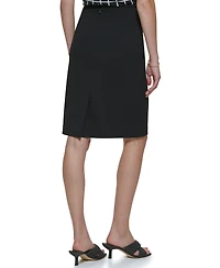 Calvin Klein Women's Scuba Crepe Pencil Skirt, Regular & Petite