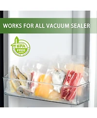 Bonsaii Bonsenkitchen Vacuum Sealer Rolls Bags, 8" x 50' & 11" x 50', Bpa-Free Commercial Food Vacuum Bags for Storage and Sous Vide Cooking
