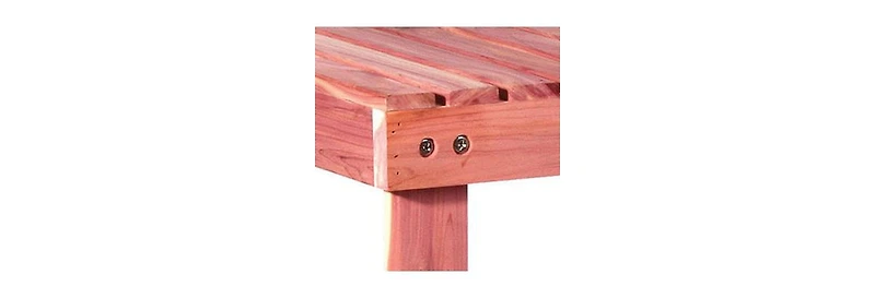 Household EssentialsCedarFresh 2-Tier Cedar Shoe Rack and Seat Bench