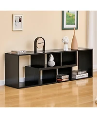 Rainsken 2 Pieces Cube Tv Stand, for under 80 Inch Tv, Free Combination Gaming Entertainment Center Media Open Storage Shelf, Living Room