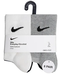 Nike Boys' and Girls' 4-7 Dri-fit Elevated Crew Socks, 6-Pack