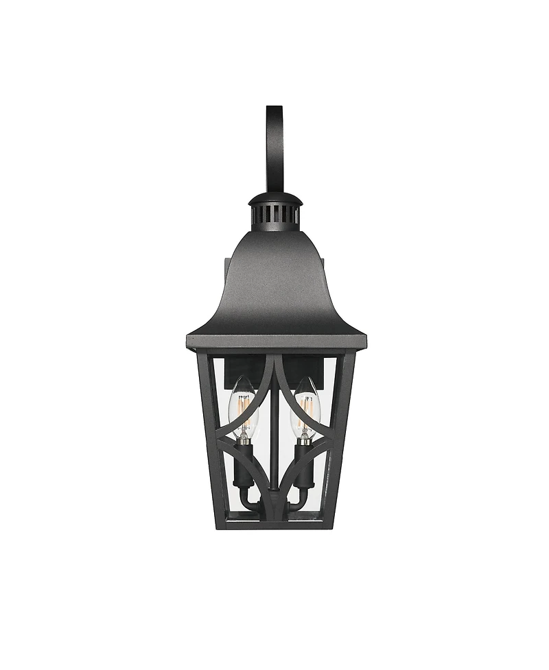 Midola Outdoor Wall Light Fixtures, Waterproof Exterior Wall Sconce Porch Lights, Matte Wall Lantern with Clear Glass, Outside Wall Mount Lighting