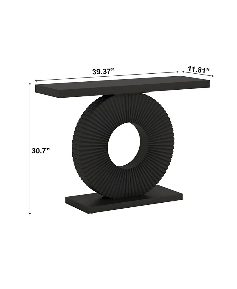 Slickblue Modern Console Table with Geometric Base