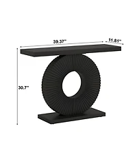 Slickblue Modern Console Table with Geometric Base