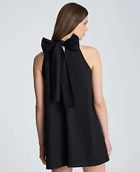 Kenneth Cole Women's Self-Tie Back Halter Neck Mini Dress
