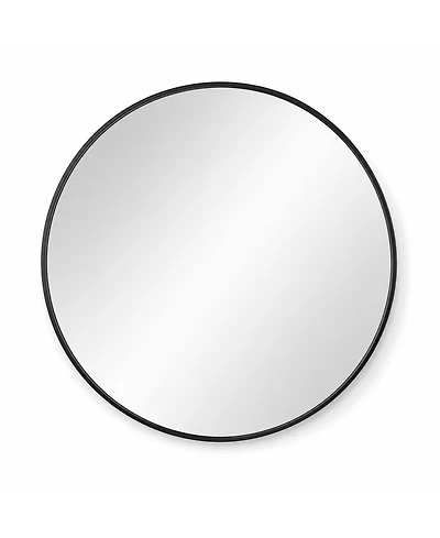 Phying 30 Inch Modern Circle Wall Mirror Multifunctional Bathroom Over Sink Vanity Round Mirror for Bedroom Entryway Indoor Decor