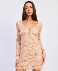 En Saison Women's Gigi Long-Sleeve Mini Dress