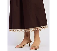 En Saison Women's Stella Mixed Media Sleeveless Dress