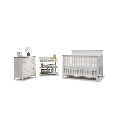 Sorelle Farmhouse Crib and Nursery Set, Weathered