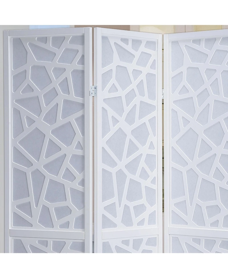 sumyeg 4-Panel Folding Room Divider Screen for Indoor Space Separation and Privacy Partition Use