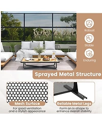 sumyeg Metal Privacy Screen with Expansion Bolts and Connection Screws for Indoor Outdoor Use