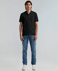 Perry Ellis Men's Jacquard Geo Texture Polo Shirt