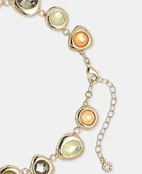 Anne Klein Stone Pebble Collar Necklace, 16" + 3" extender