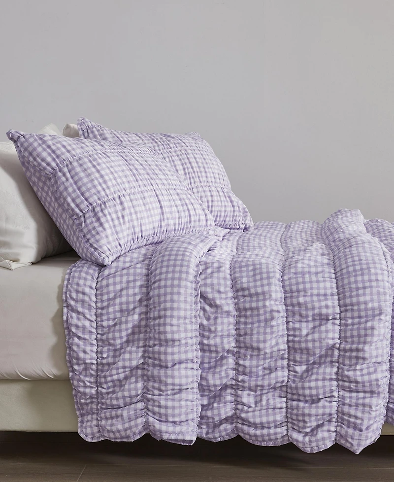 Linery & Co Gingham Quilt Set With Shams