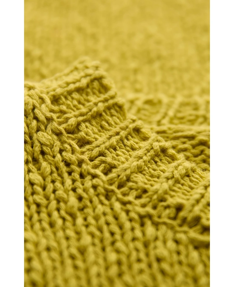 Celtic & Co. Women's Slub Knit Button Detail Sweater