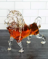 The Wine Savant Lion 17 oz. Whiskey Decanter