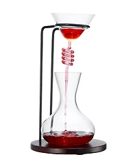 The Wine Savant Wine Tower 76 oz. Wine Decanter Aerator Set