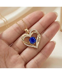 Radiant 14K Gold-Plated Birthstone Pendant Necklace