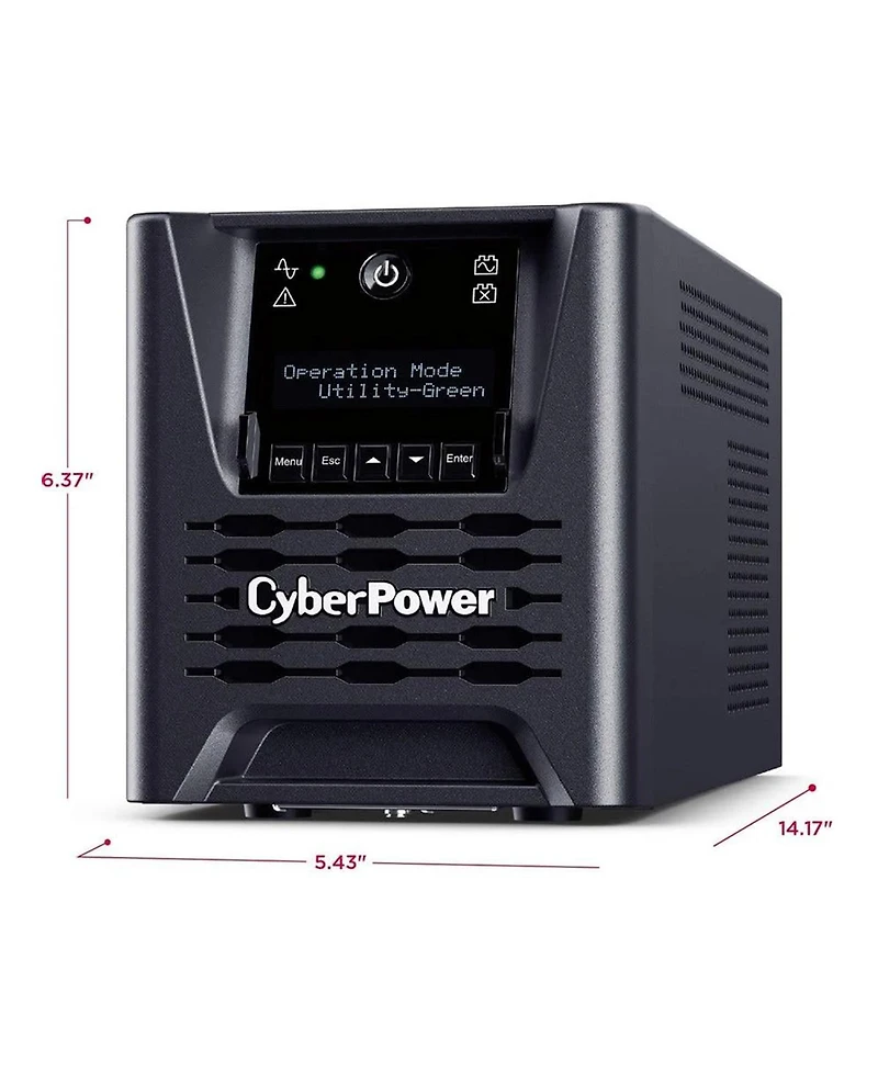 CyberPower PR750LCD3C Smart App 750VA/750W Sinewave Mini-Tower Ups