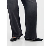 Celebrity Pink Juniors' Elastic-Back Wide-Leg Jeans