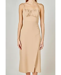 Women's Corset Bust Maxi Dress