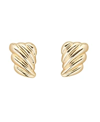 St. Moran Gold Fluted Palais Statement Stud Earrings