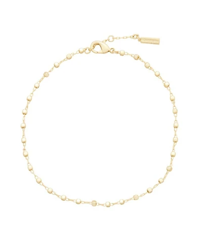St. Moran Gold Beaded Adi Chain Anklet