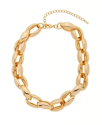 St. Moran Gold Chunky Adjustable Collar to Necklace Genevieve Layering Necklace