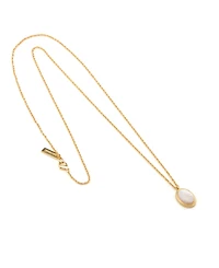 St. Moran Gold Imitation Pearl Oval Olivia Pendant Necklace