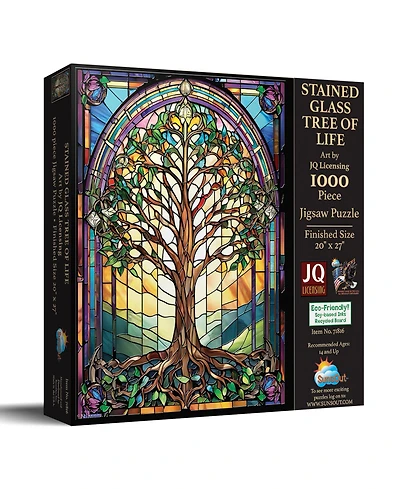 SunsOut Stained Glass Tree of Life 1000 piece Jigsaw Puzzle for Adults