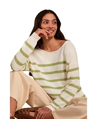 Celtic & Co. Women's Gauzy Boat Neck Sweater